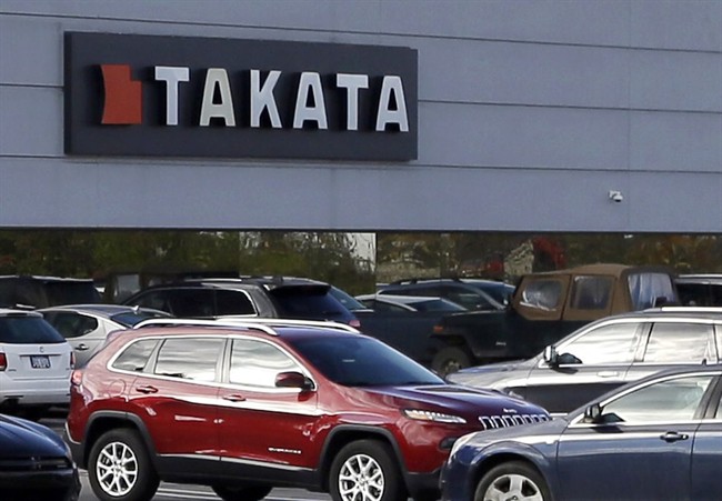 This Oct. 22, 2014 file photo shows the North American headquarters of automotive parts supplier Takata in Auburn Hills, Mich. 