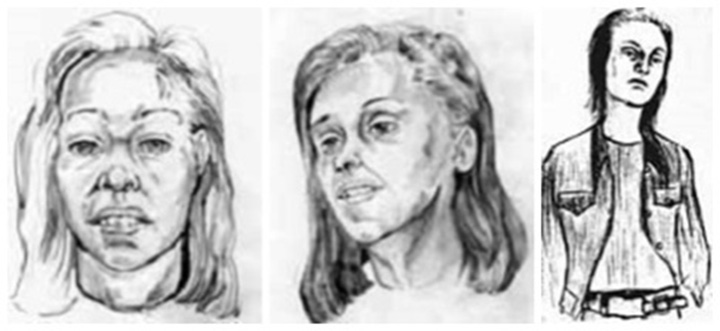 Forensic artist’s renditions of Reet Jurvetson.