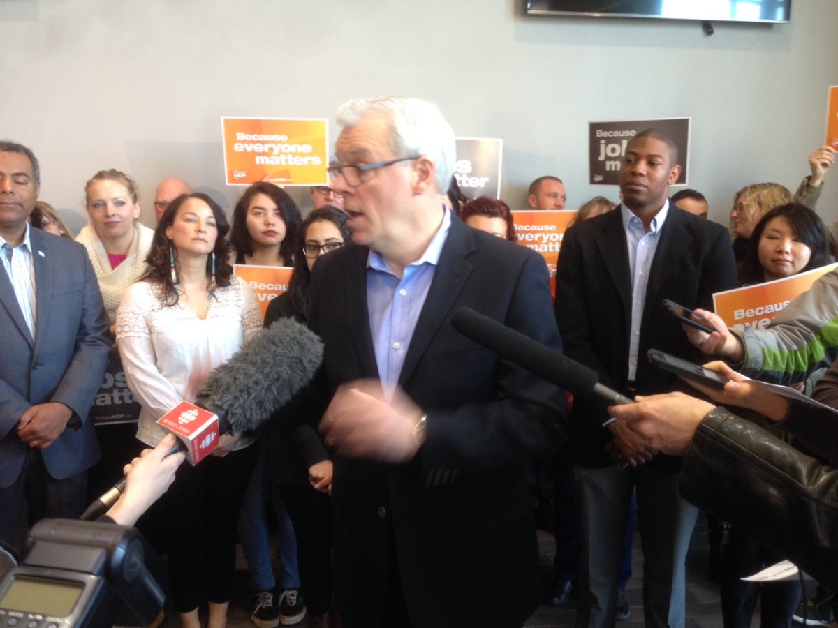  NDP Leader Greg Selinger is calling his Progressive Conservative opponent "homophobic" and a threat to social programs as the Manitoba election campaign enters its final eight days.
