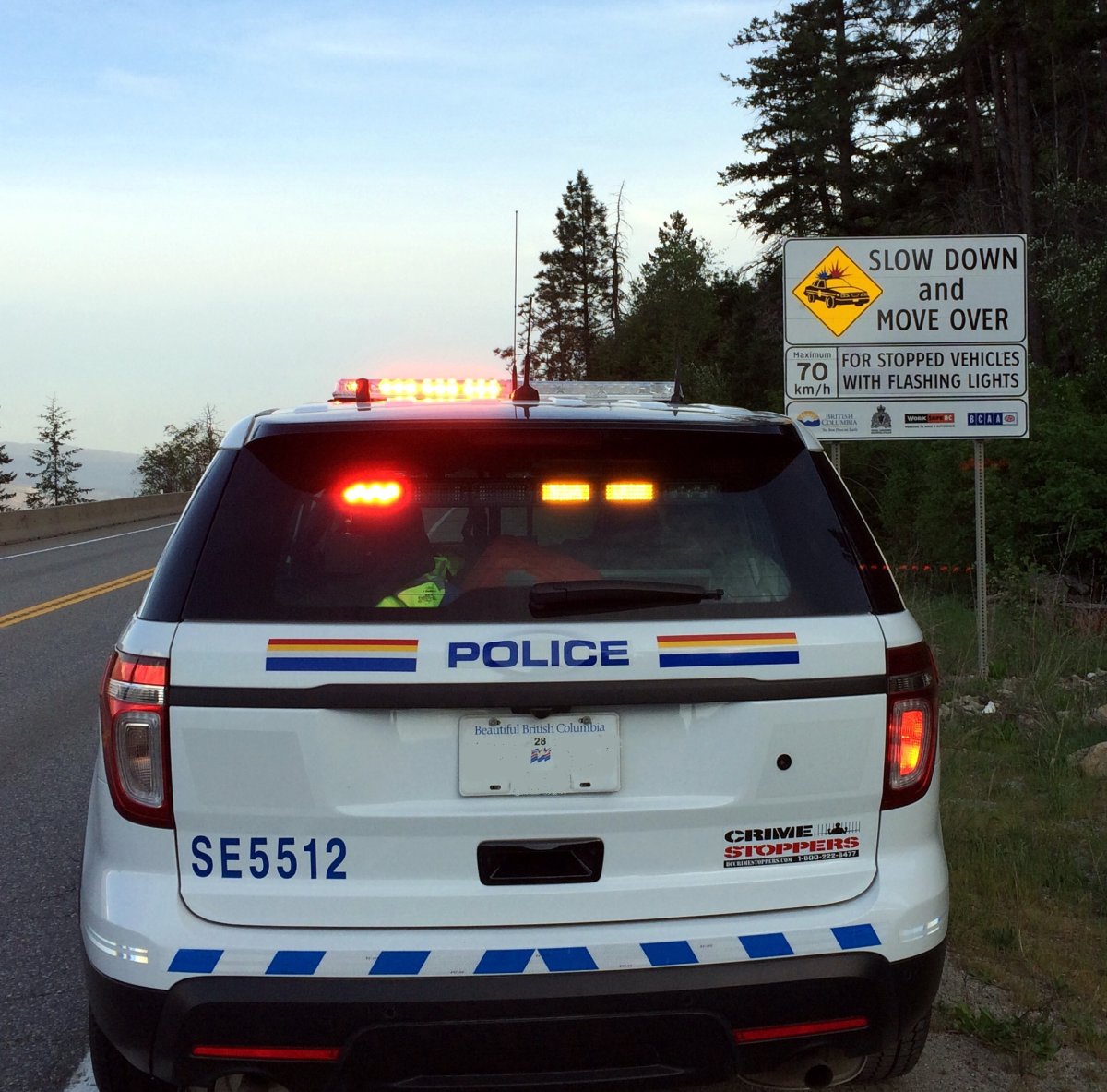 Okanagan Mounties concerned with slow down traffic law compliance - image