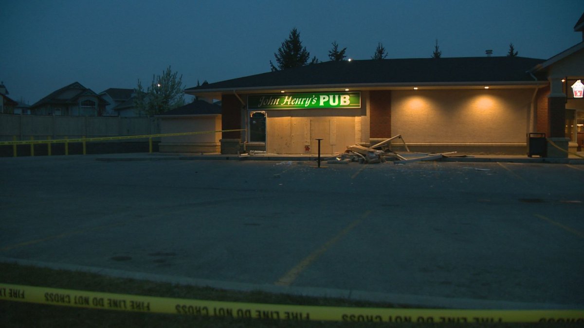 Police investigate a smash and grab at a SW pub Sunday morning. 