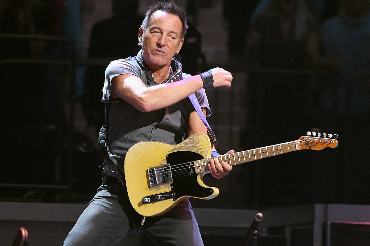 Bruce Springsteen performs onstage at Madison Square Garden on March 28, 2016 in New York City.  