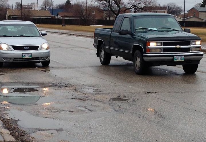 St. James Street, which is lined with potholes, has made the worst roads list again this year. 