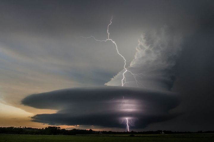 A supercell in Broken Bow, Nebraska in May 2013.