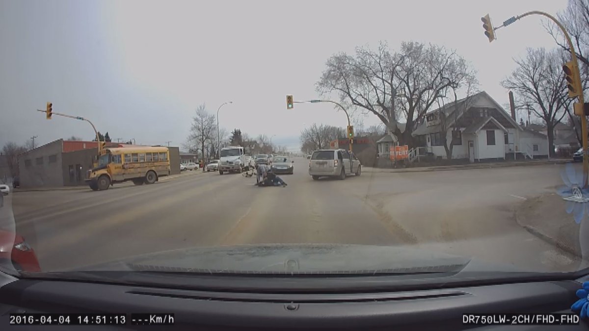 A dashboard camera video showing an arrest in North Battleford has garnered attention after it was posted on YouTube. 