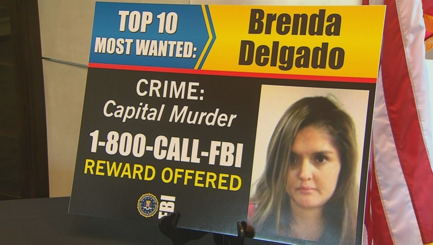 A wanted poster for Brenda
Delgado.