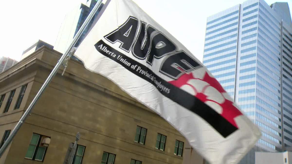 A file photo of the AUPE logo.
