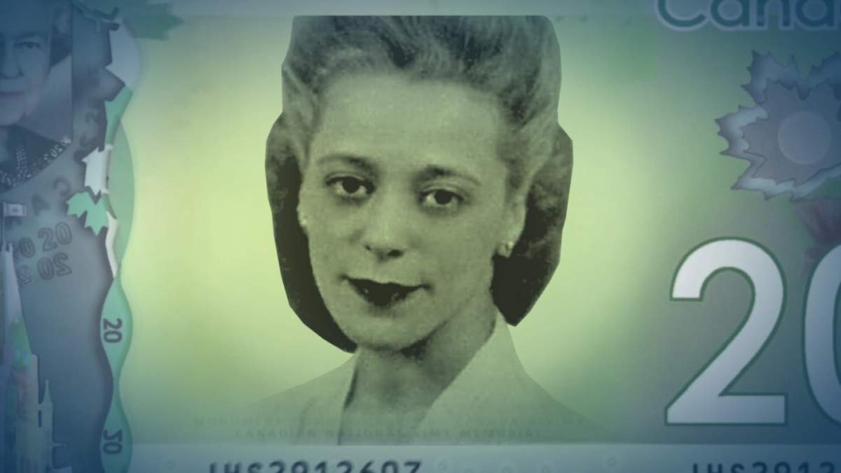 A mock up of what a bill with Viola Desmond on it would look like. 