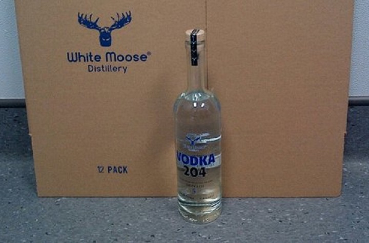 45 to 60 cases of this vodka were stolen. If someone tries to sell them to you, call the RCMP.