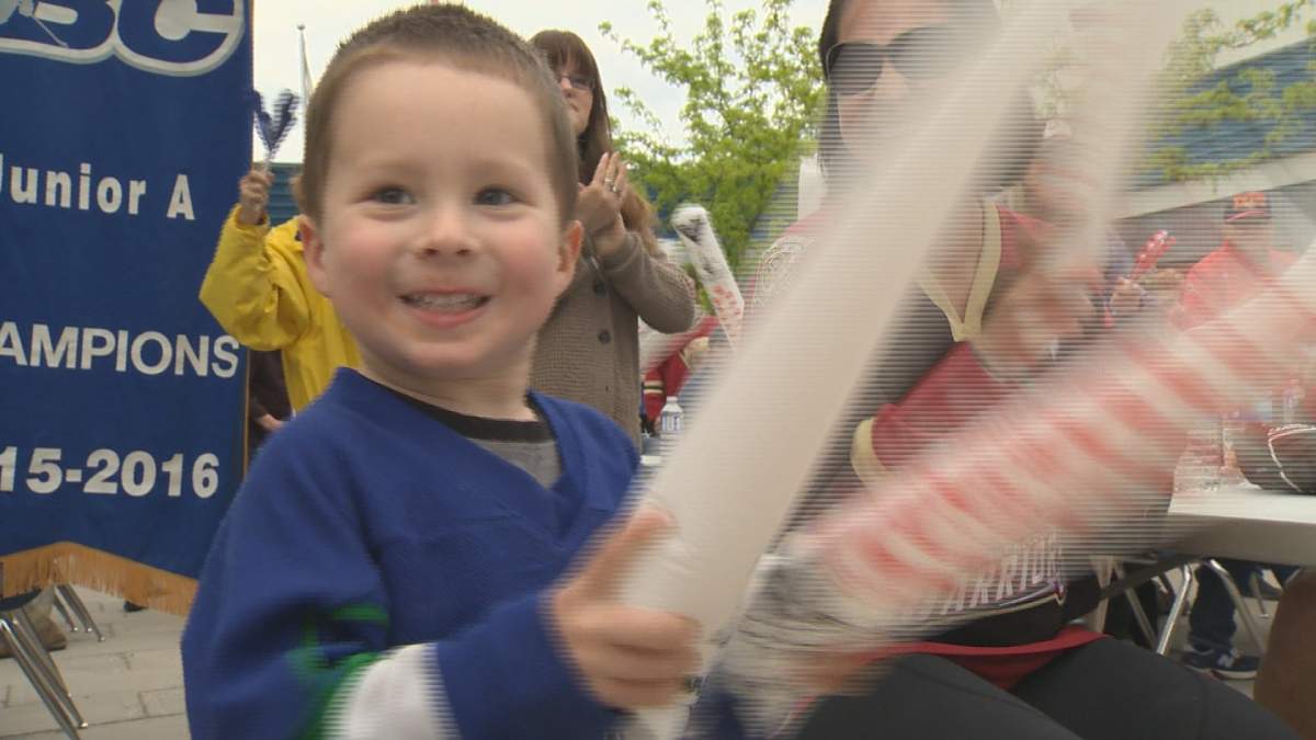 West Kelowna Warrior fans celebrated Monday following the team winning the BCHL Fred Page Cup.