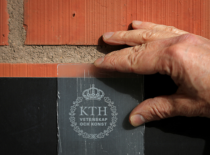 An example of the transparent wood developed at KTH Royal Institute of Technology.