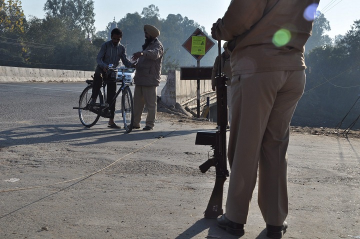 Punjab police men pictured 02 January 2016.