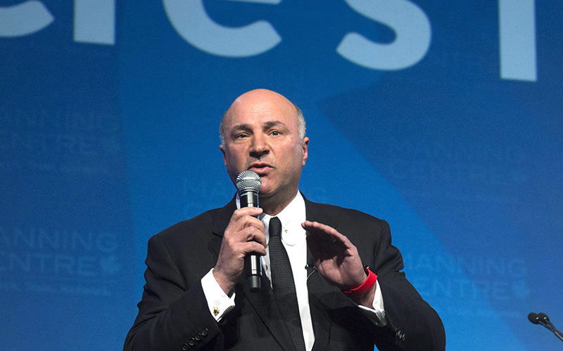 Kevin O'Leary speaks during a session entitled "If I run here's how i'd do it" during a conservative conference in Ottawa Friday, February 26, 2016.