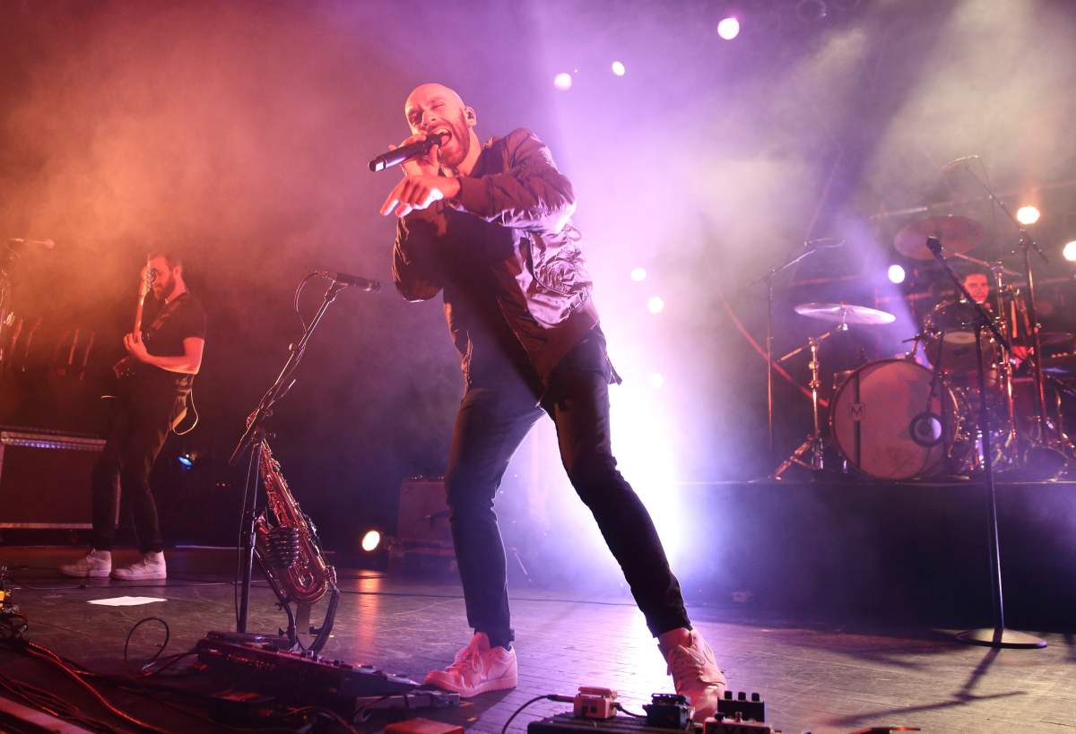 The band X Ambassadors performs at the Old National Centre in Indianapolis, Indiana.