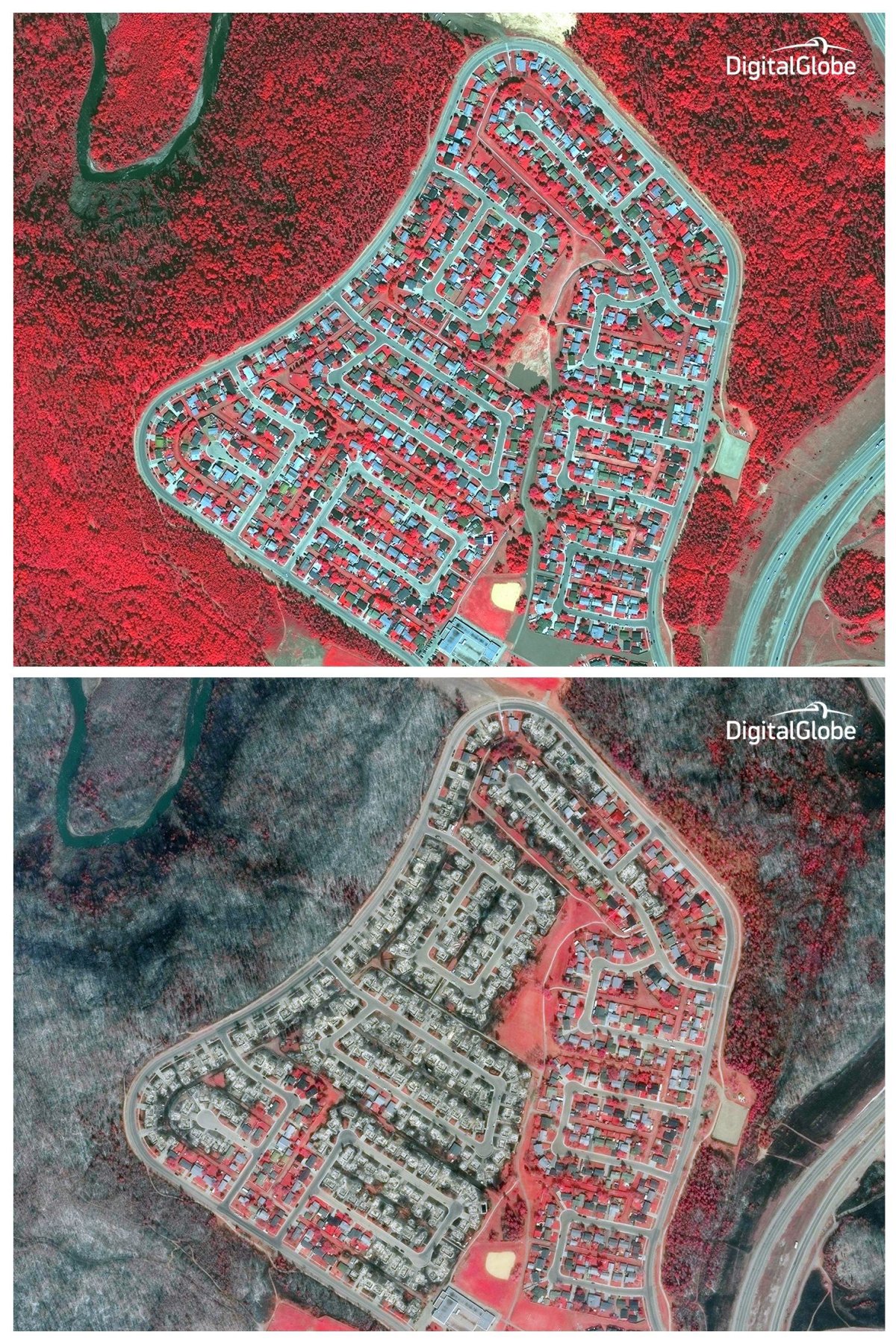 WATCH Aerial footage above Fort McMurray shows the devastation in