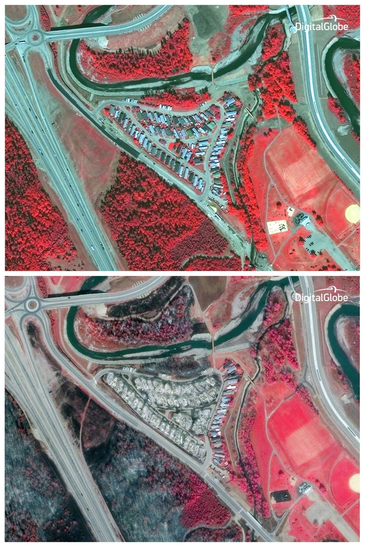 WATCH Aerial footage above Fort McMurray shows the devastation in