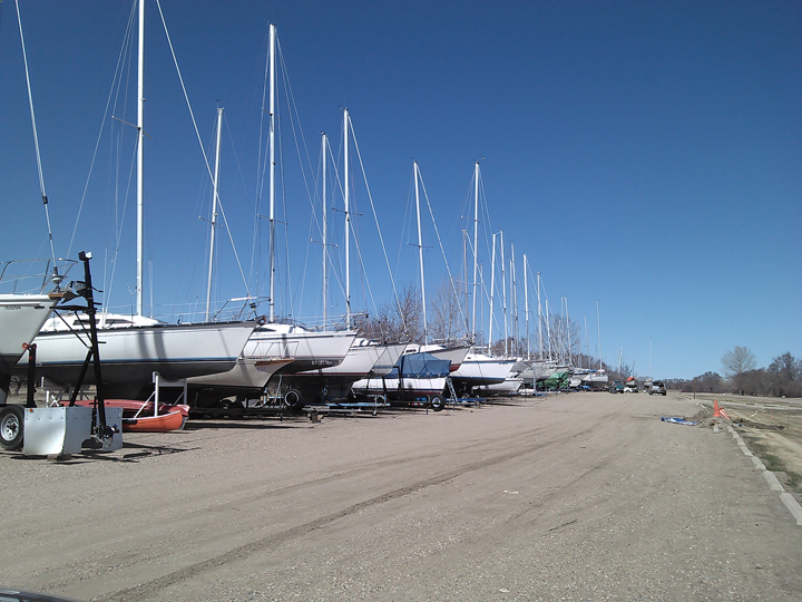 May 2: Gerry Lopaschuk took this Your Saskatchewan photo in Elbow of boats getting ready for Lake Diefenbaker.