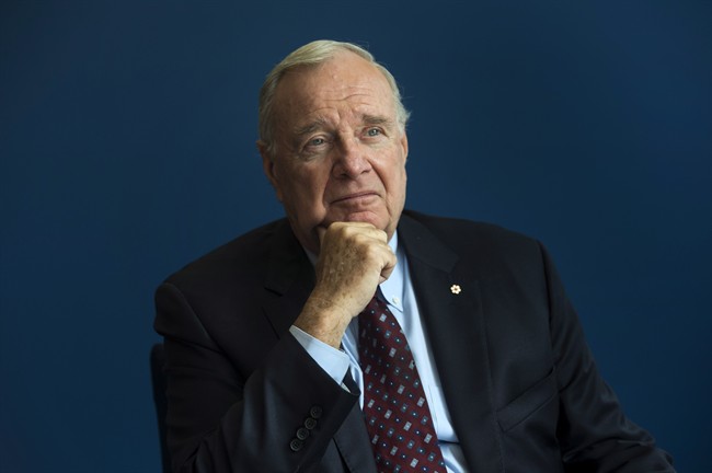 Former prime minister Paul Martin has received an honorary doctorate from McGill University for his charity work. Sunday, June 11, 2017.