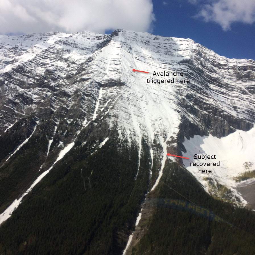 A solo scrambler was killed in an avalanche on Mt. Lawson.