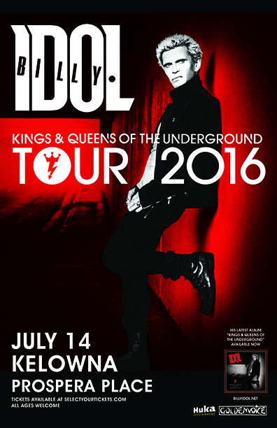 Billy Idol coming to Kelowna - image
