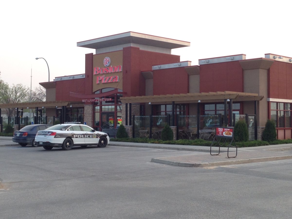 Police are investigating a armed robbery that happened at a Boston Pizza on Taylor Avenue Monday morning.