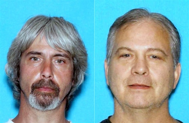 FILE - These undated booking photos provided by the Snohomish County Sheriff Office shows Tony Reed, left and John Reed.
