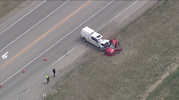 Aerial view of crash at Highway 9 & Highway 564 Thursday.