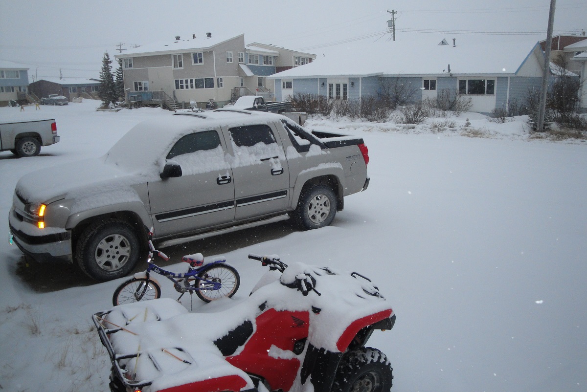 This is what residents in Churchill woke up to Friday morning.