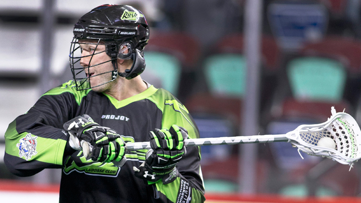 Saskatchewan Rush forward Mark Matthews. A win over the Vancouver Stealth will move the Saskatchewan Rush one step closer to clinching home floor advantage for the NLL playoffs.