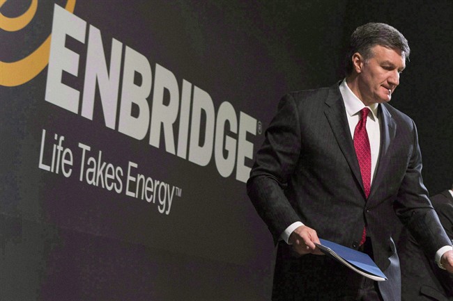 Enbridge President and CEO Al Monaco is pictured during the company's annual general meeting in Toronto on May 6, 2015.