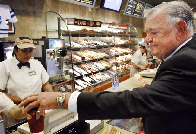 Ron Joyce, co-founder of Tim Hortons, is shown in an Oct.20, 2006 file photo.