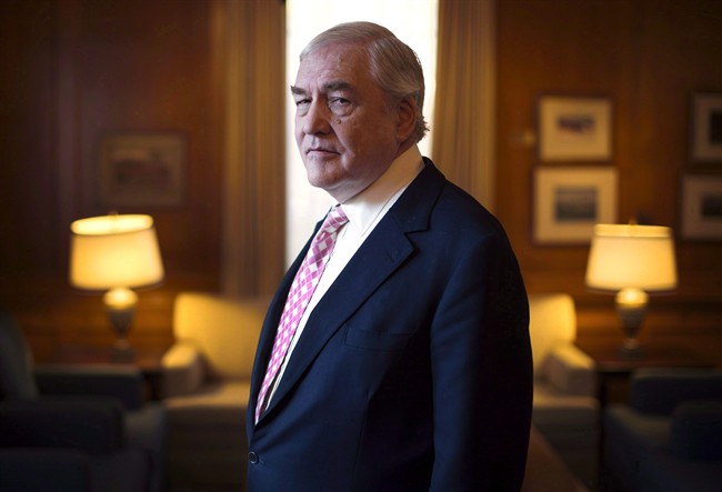 Former media baron Conrad Black is shown at the University Club in Toronto on Tuesday, November 11, 2014. Black is fighting two liens that have been placed on his Toronto mansion that claim he owes more than $15 million in unpaid taxes.