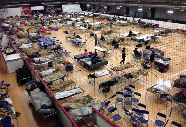 evacuation centre in Anzac