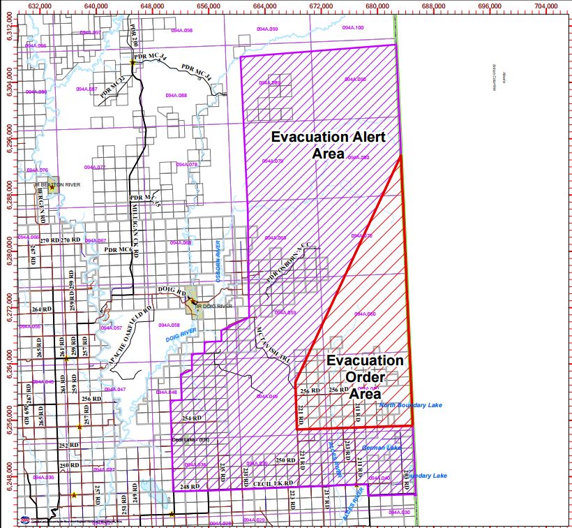 Evacuation orders expanded in Fort St. John region due to wildfires - image