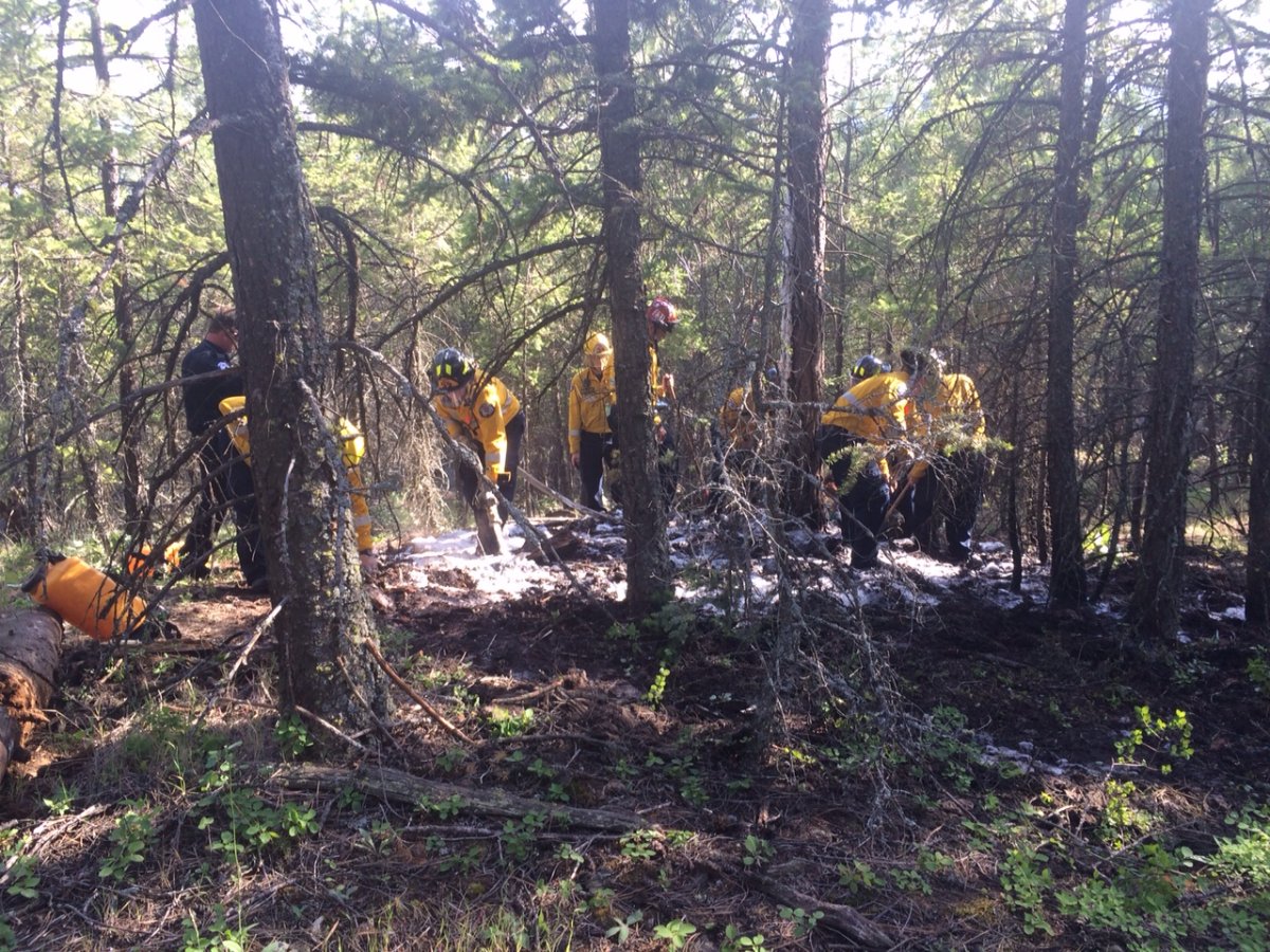 West Kelowna Fire Rescue crews discovered a fire about 600 metres above Copper Ridge Place on Friday afternoon. 