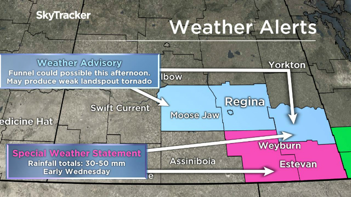 Funnel clouds spotted near Regina and Moose Jaw, Sask. - image