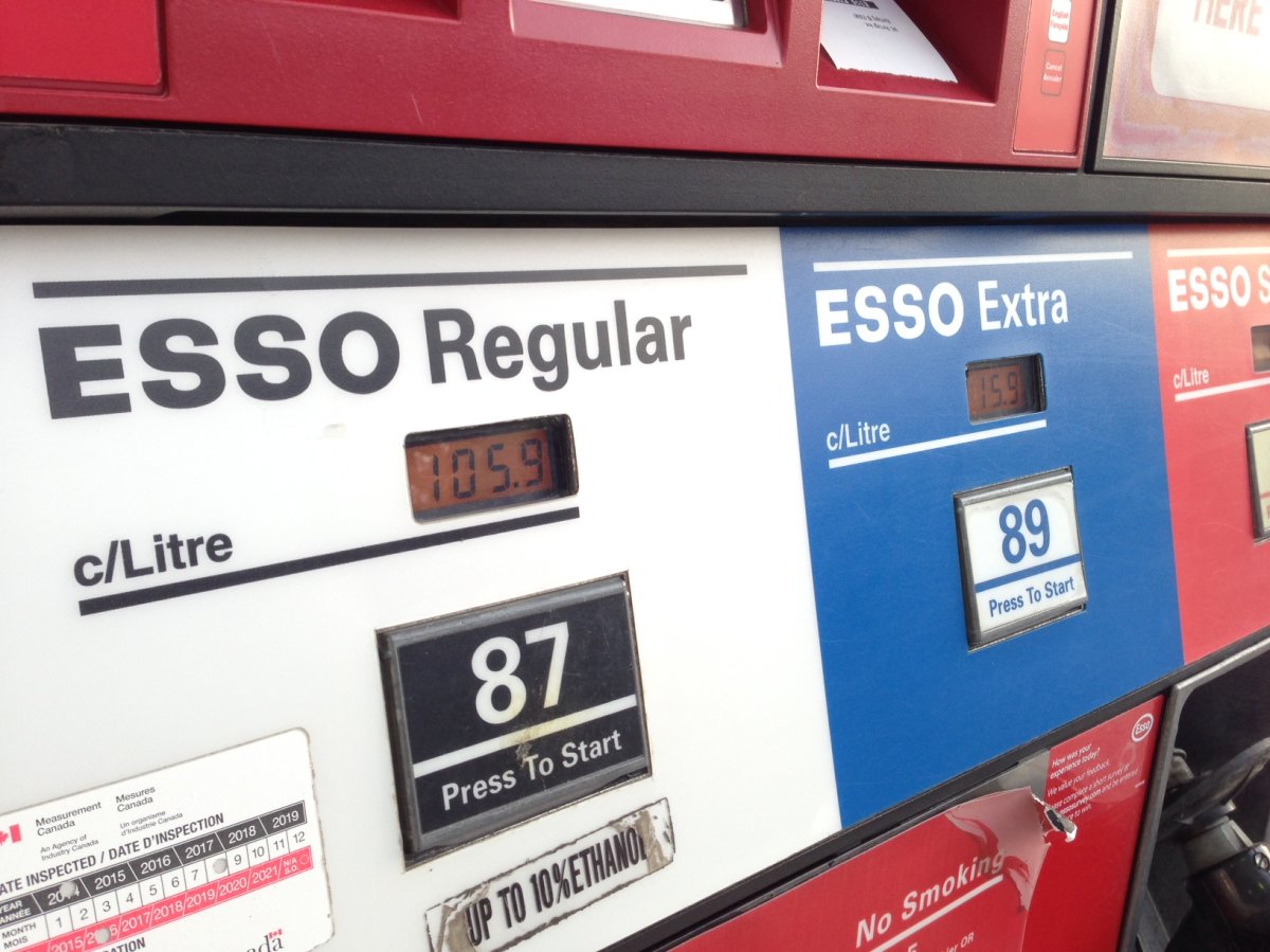 The gas at the Esso at 845 Portage Avenue is at 105.9 cents a litre Wednesday morning.