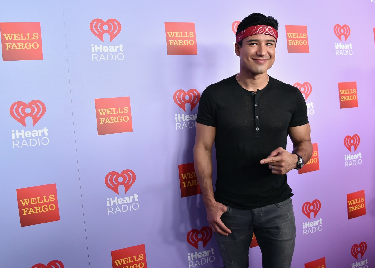 TV personality Mario Lopez poses backstage during the first ever iHeart80s Party at The Forum on February 20, 2016 in Inglewood, Calif.  