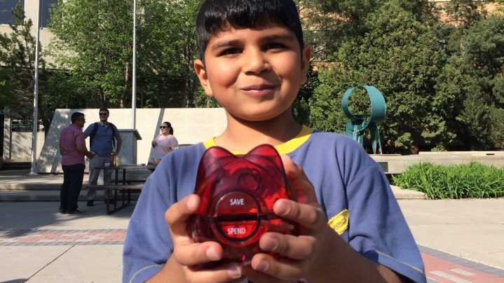 Seven-year-old Zen Alhelal doesn’t have a lot of money, but the coins he did have, were crammed into a piggy bank and donated to the Canadian Red Cross.