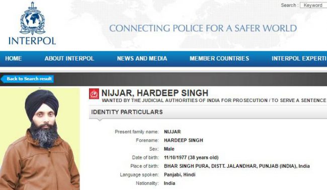 Hardeep Singh Nijjar said the INTERPOL Red Notice for his arrest was retaliation for his activism.