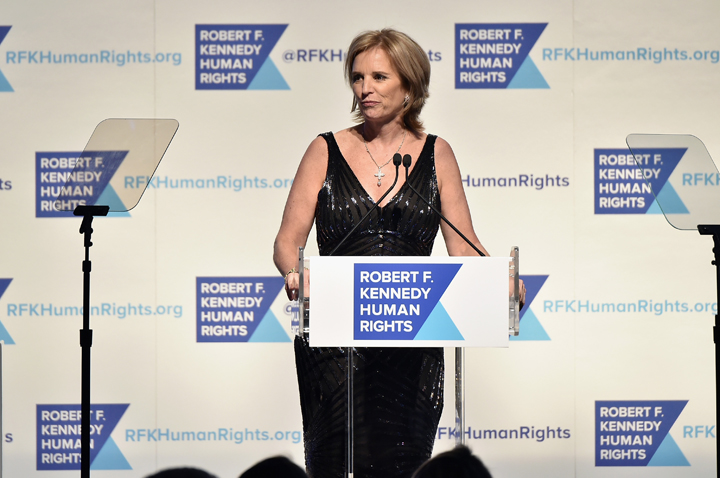 Kerry Kennedy speaks onstage as Robert F. Kennedy Human Rights hosts The 2015 Ripple Of Hope Awards.