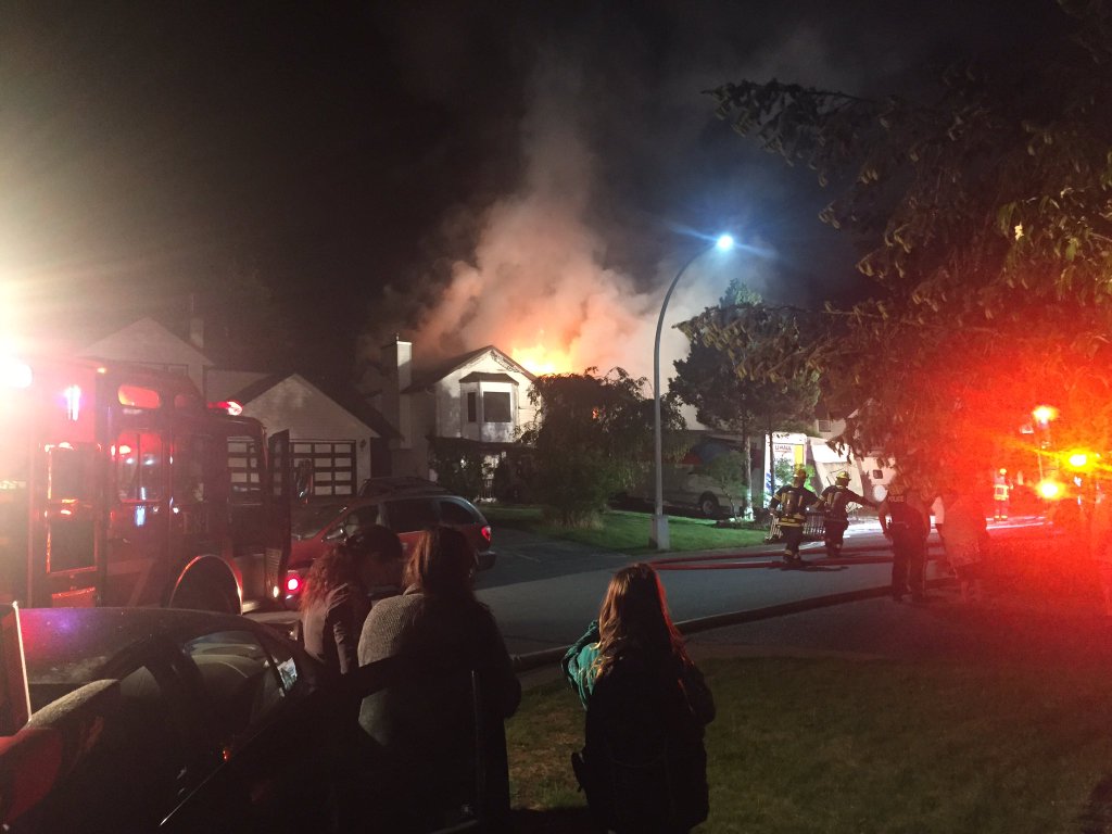 A family of 7 managed to escape their burning home early Friday morning.