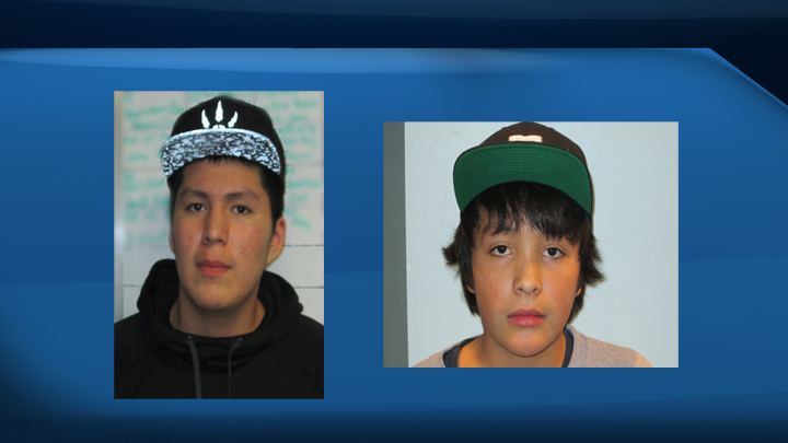 RCMP are looking for two teenage boys after they went missing from the Muskowekwan First Nation area.