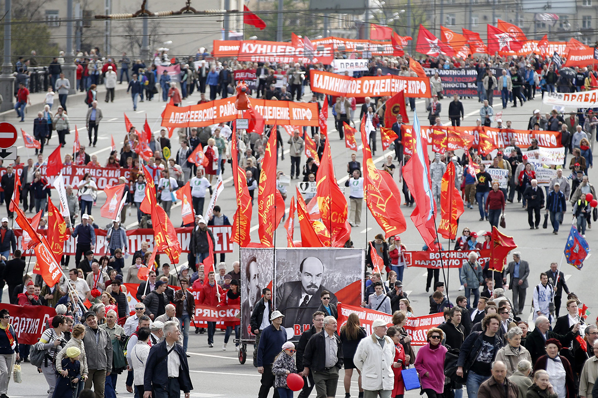 Thousands march in Moscow’s Red Square for May Day rally National