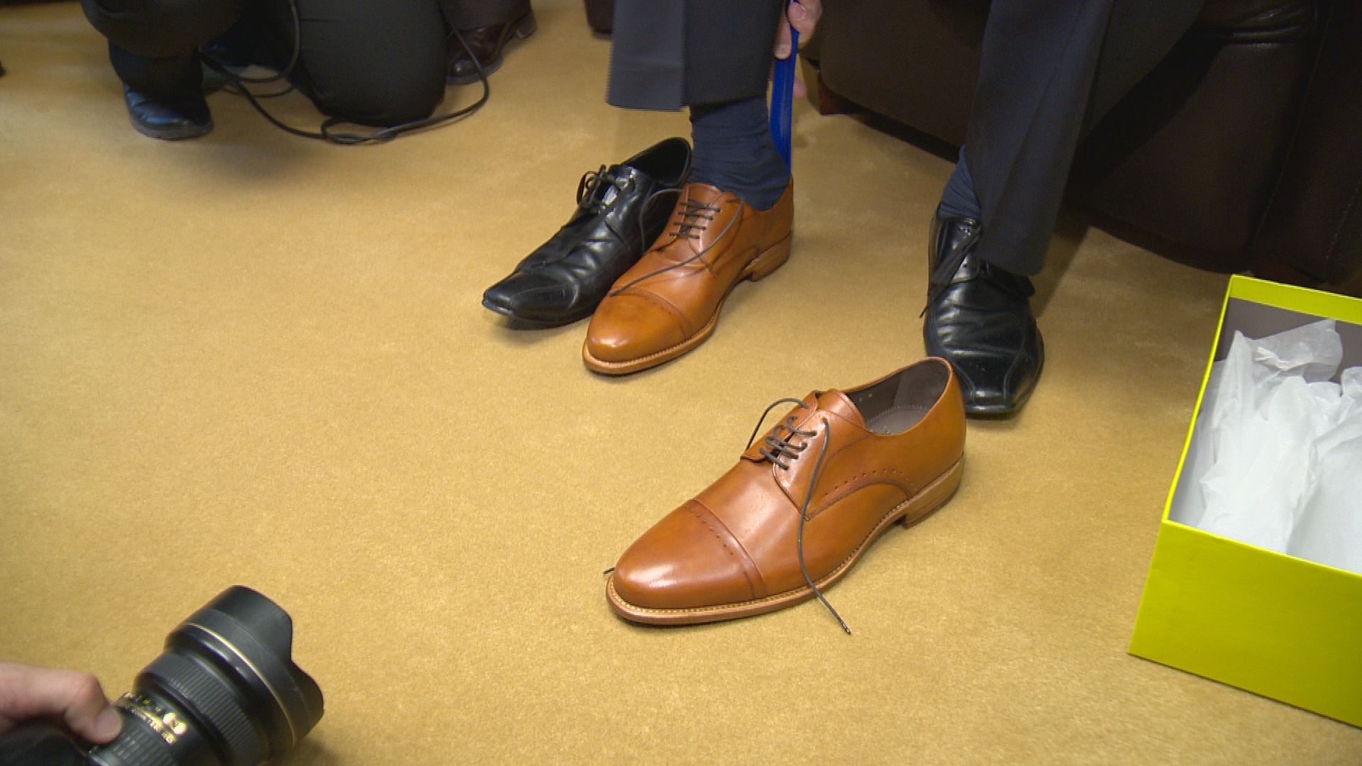Saskatchewan finance minister reveals new 'tight' shoes in advance of  budget day