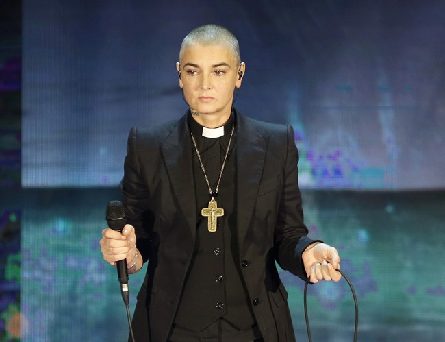 Sinead O'Connor performs during the Italian State RAI TV program "Che Tempo che Fa", in Milan, Italy. 