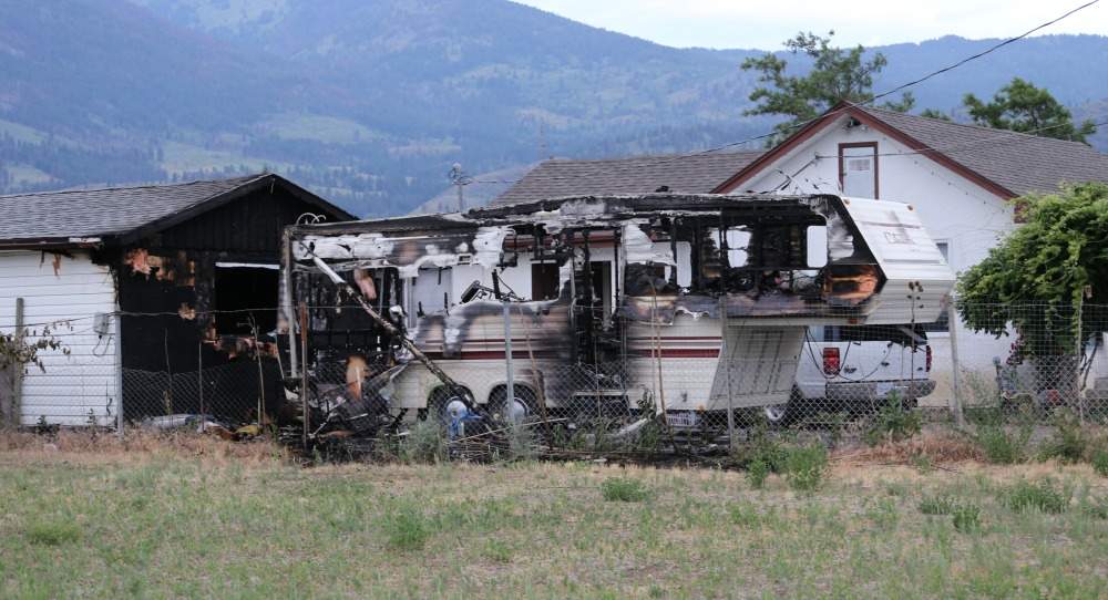 The fire happened shortly before midnight Wednesday on #1 Road near 340th Avenue.