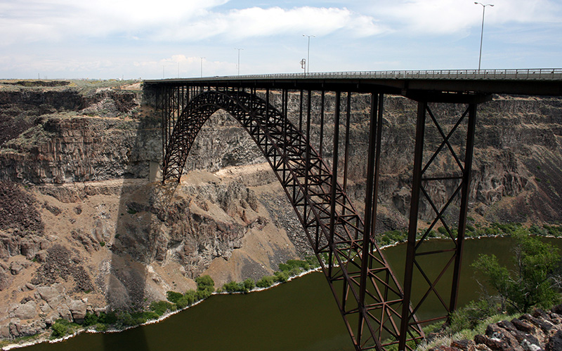 The Perrine Bridge in Twin Falls, Idaho.