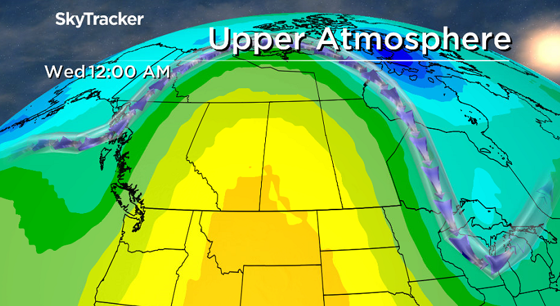 Upper ridge of high pressure funnelling 30-degree heat into Saskatoon this week.