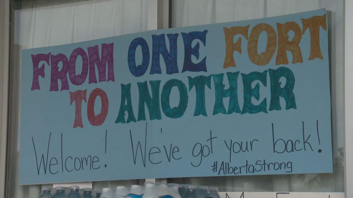 The City of Fort Saskatchewan showing support for victims of the Fort McMurray wildfire, Saturday, May 7, 2016. 